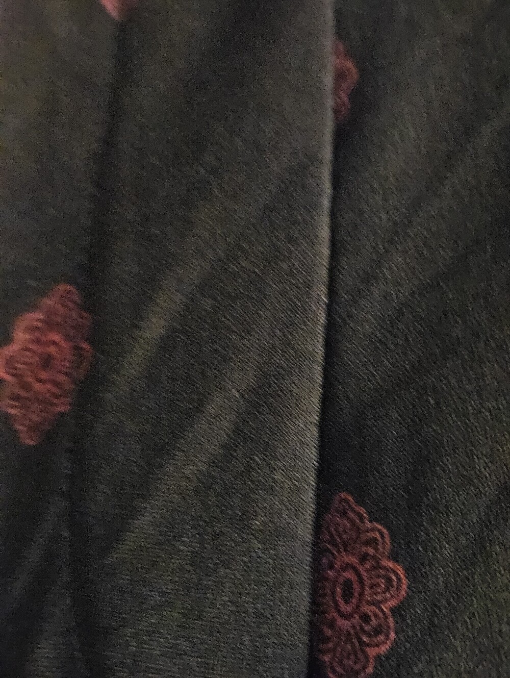 Susan Graver Black Wide-Leg Printed Pants with Rust Motifs - Picture 8 of 8